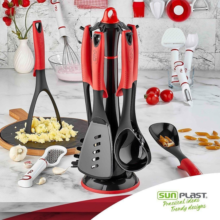 ست کفگیر و ملاقه Utersil محصول sun cook ترکیه جنس سلیکونی